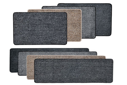 Magic Clean Step Mat Non-Slip Machine Washable Door mat Carpet Rug Liner Light Grey - 45 X 150 cm