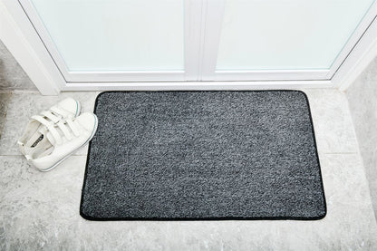 Magic Clean Step Mat Non-Slip Machine Washable Door mat Carpet Rug Liner Light Grey - 45 X 150 cm