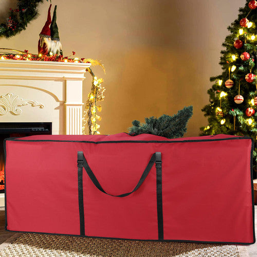 9FT Christmas Tree Storage Bag Jumbo Waterproof (50 x 63 x 147 cm) Red