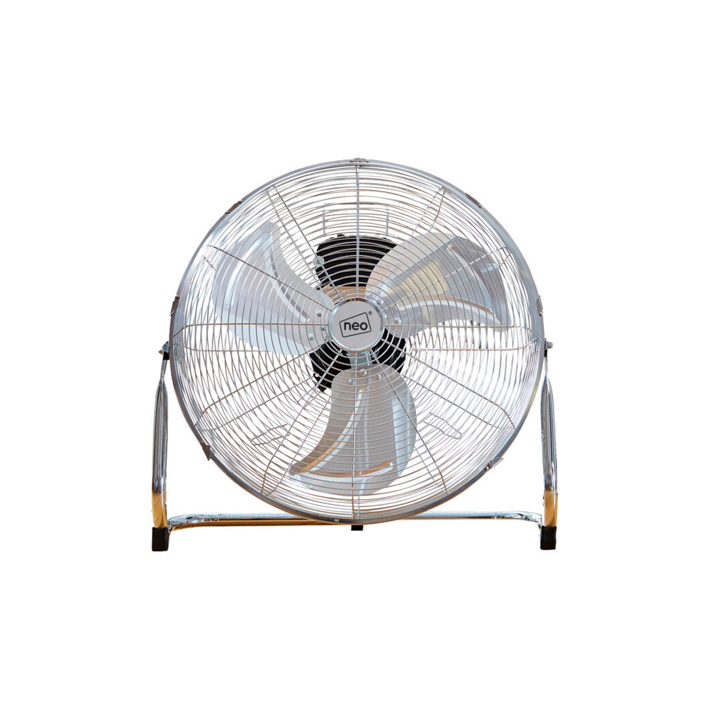 Neo High Velocity Chrome Metal Floor Freestanding Fan  20 Inch