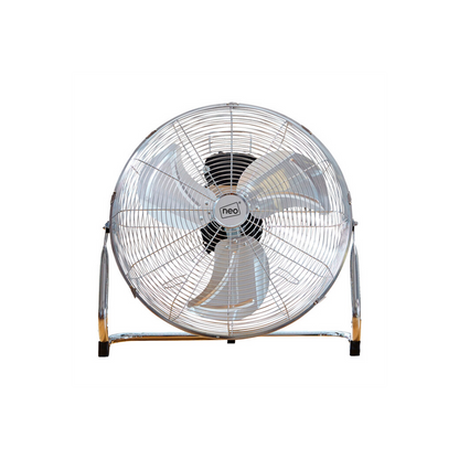 Neo High Velocity Chrome Metal Floor Freestanding Fan  20 Inch