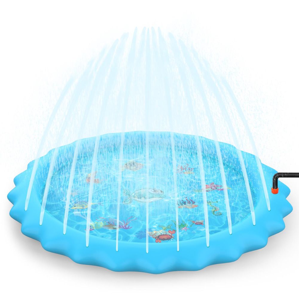 SOKA 168cm Round Inflatable Sprinkler Splash Pad Play Mat Water Summer Toy Kids