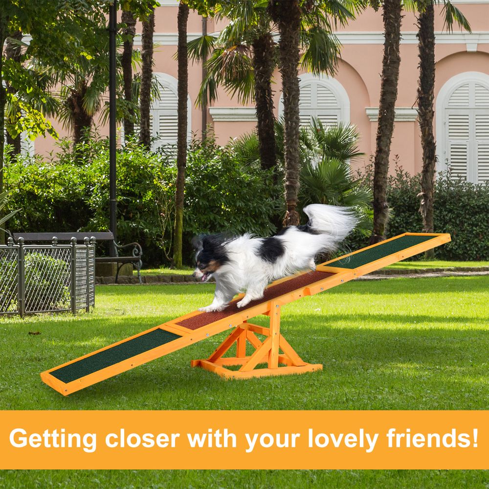 New Pet Seesaw Dog Training Agility Equipment Toy Exercise Playing Pawhut