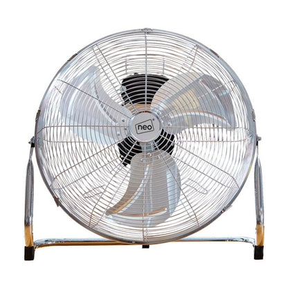 Neo High Velocity Chrome Metal Floor Freestanding Fan  20 Inch