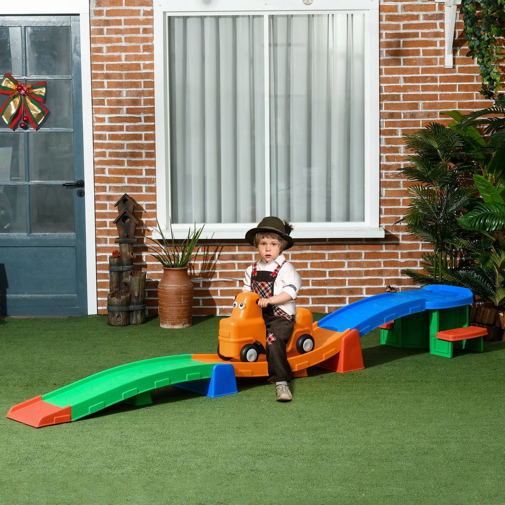 3(m) Up and Down Rollercoaster for Kids w/ Non-Slip Steps, for Ages 2-5 Years