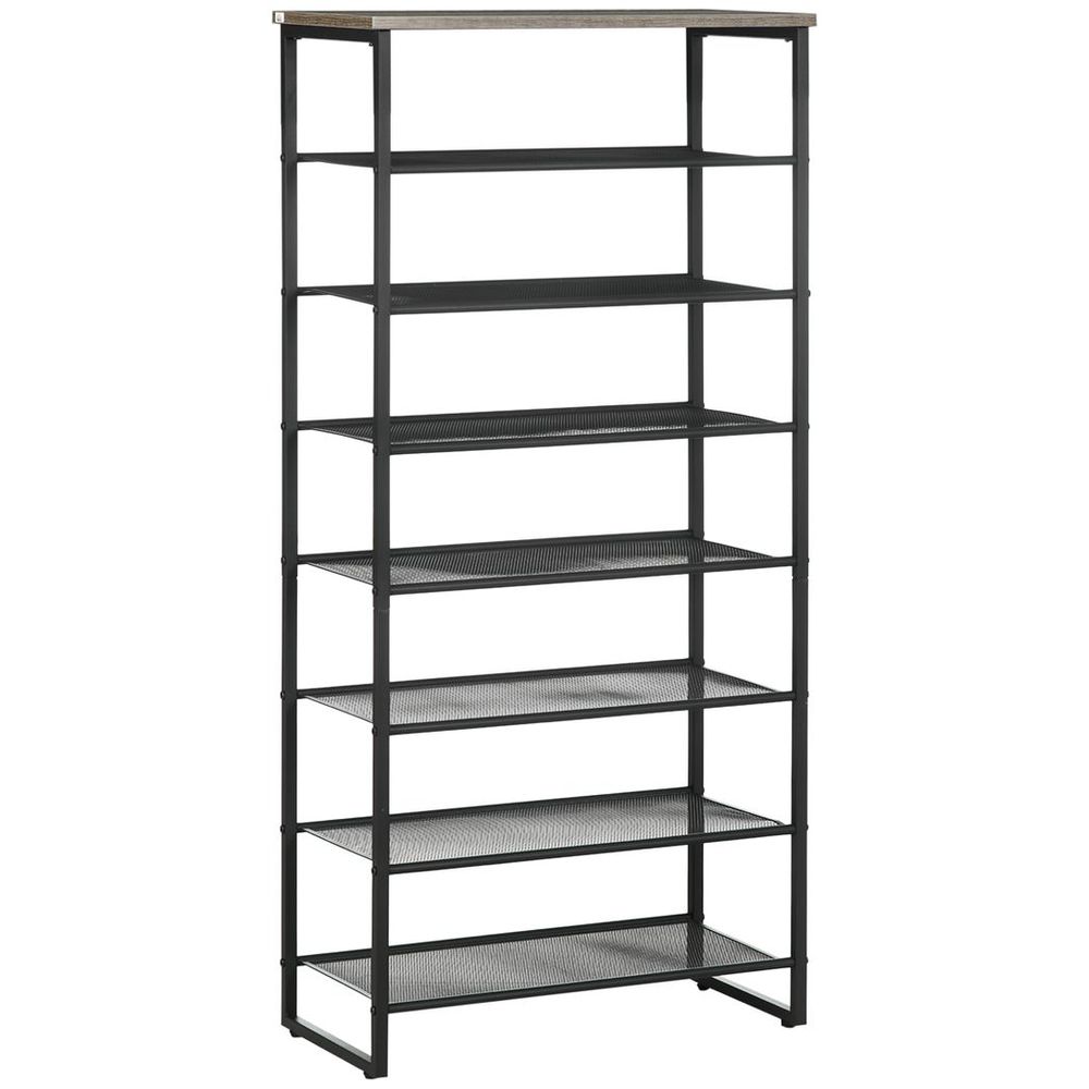 Shoe Rack, 8-tier Shoe Storage Shelf for 21-24 Pair Shoes for Entryway