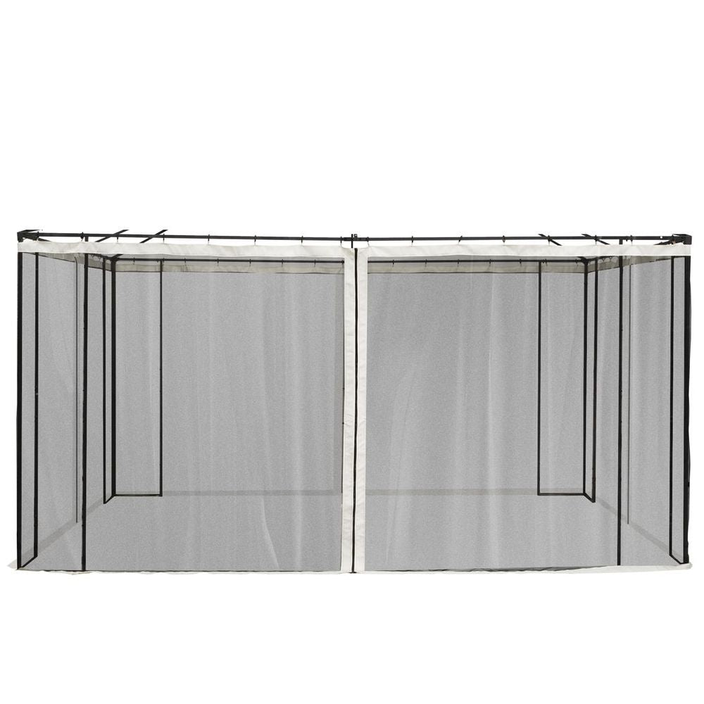 Outsunny 352 x 207cm Universal Replacement Gazebo Mesh Netting Screen Walls