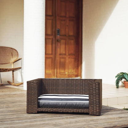 Indoor Outdoor Rattan Cat or Dog Elevated Rattan Bed ST-N10005-UK