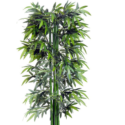 Artificial Bamboo Tree Plant, 1.8 m-Green Bamboo/ Black Pot