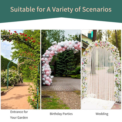 Outsunny Garden Arch, 226H cm, Metal Frame