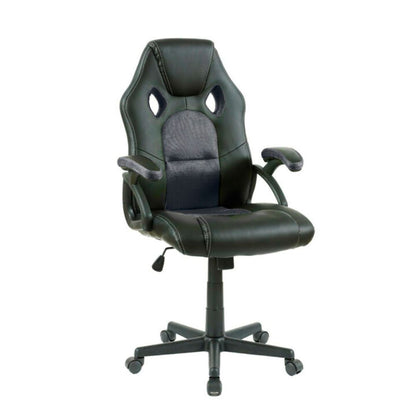 Neo Black Leather Mesh PC Gaming Office Chair