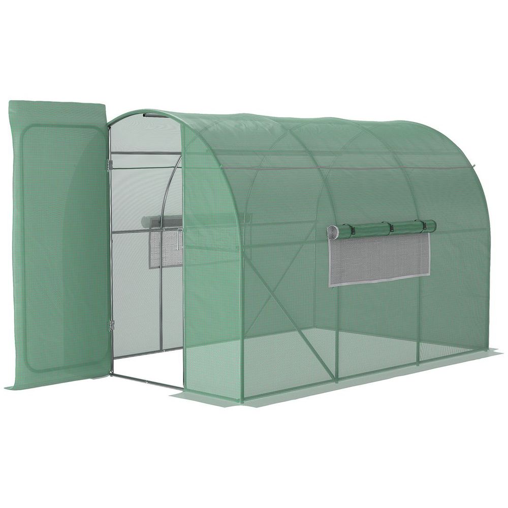 3 x 2M Reinforced Walk-in Polytunnel Garden Greenhouse Steel Frame