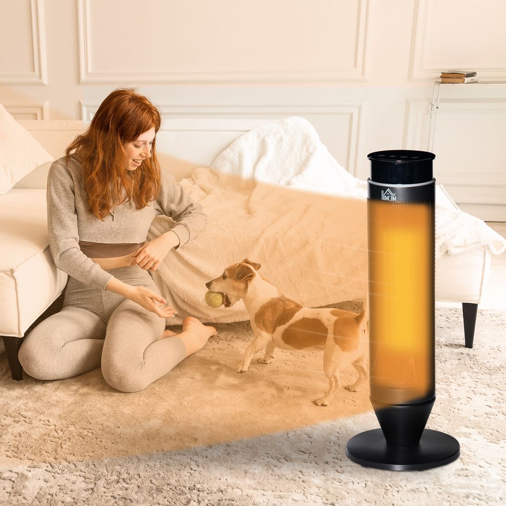 Ceramic Tower Indoor Space Heater w/ 42 Oscillation Remote Control 8Hrs Timer