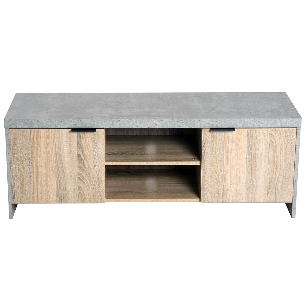 Wooden TV Stand Cabinet Home Media Center DVD CD Storage Unit Grey