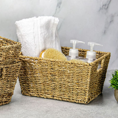 Natural Seagrass Storage Basket - Set of 4 | M&W