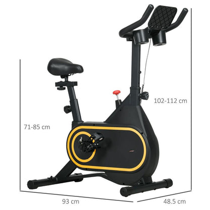 SPORTNOW Exercise Bike Stationary Bike with LCD Display for Home Cardio Workout