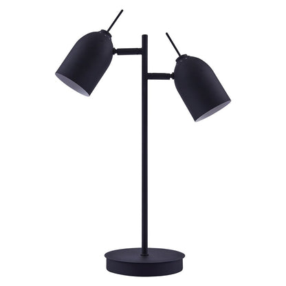 Mason Table Lamp & Spotlights, Adjustable Standing Desk Light,Black