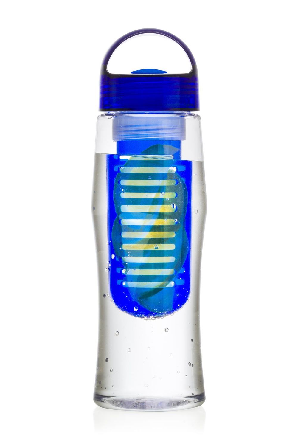 PACK OF 2 Fruit Fuzer Water Bottle Fruit  Infusion Infuser Aqua Hydration - Blue…