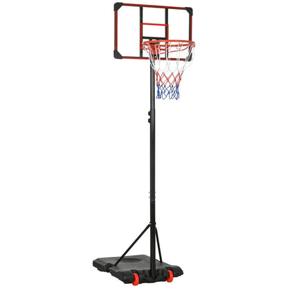 Kids Adjustable Basketball Hoop and Stand w/ Wheels, 1.8-2m