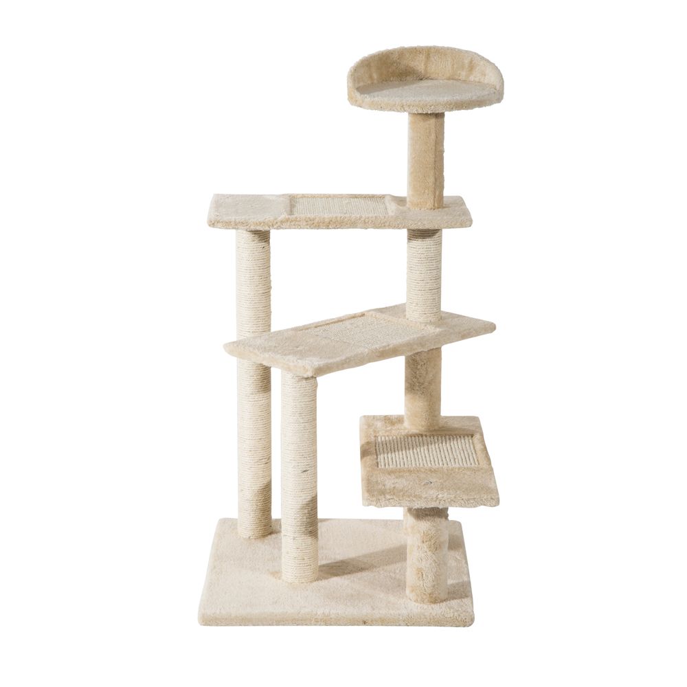 Cat Tree Scratcher Climbing Post Kitten Pets Scratching Furniture Tower Pawhut