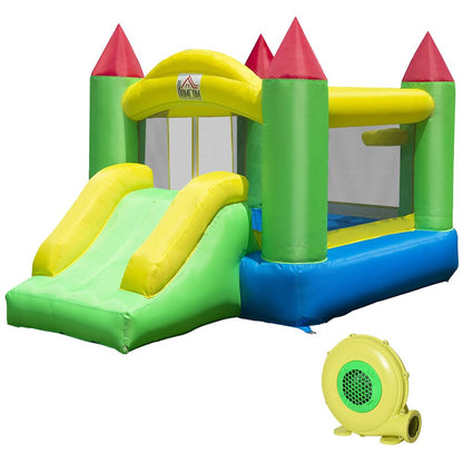 Bouncy Castle with Slide Inflatable Bouncer Kids Jumper Bounce Castle HOMCOM