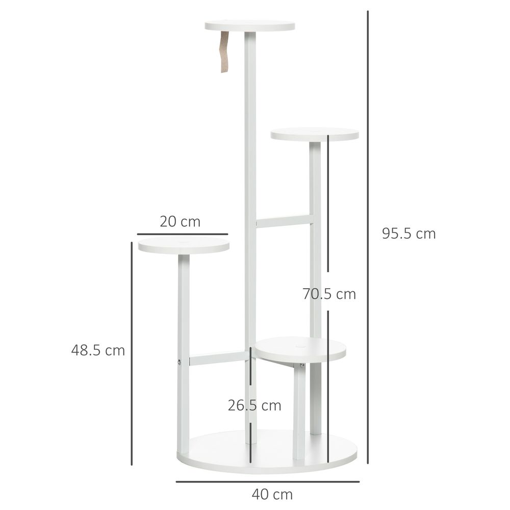 5 Tiered Plant Stand Multiple Flower Pot Holder Storage Organizer Outsunny