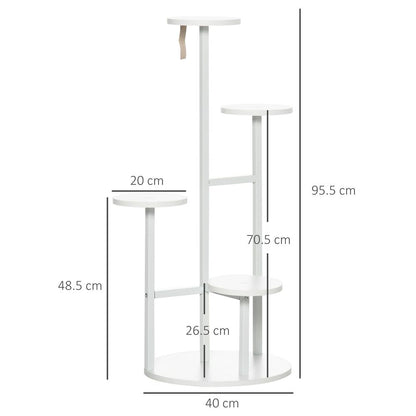 5 Tiered Plant Stand Multiple Flower Pot Holder Storage Organizer Outsunny