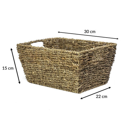 Natural Seagrass Storage Basket - Set of 2 | M&W