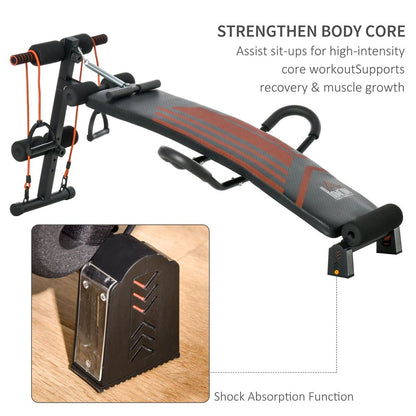 Multifunctional Sit Up Bench Utility Board Ab Exercise with Headrest