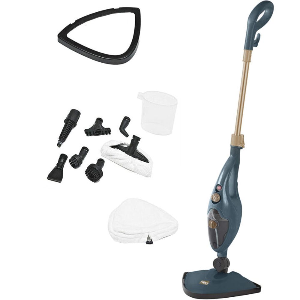 Neo Dark Grey & Copper 10 in 1 1500W Hot Steam Mop Cleaner and Hand Steamer