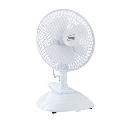 Neo Mini Clip Base Mount Desk Fan  White