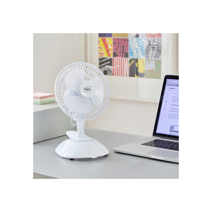 Neo Mini Clip Base Mount Desk Fan  White