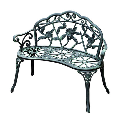 Cast Aluminum Garden Bench Patio Chair