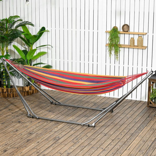 Foldable Hammock Stand, 2 in 1 Hammock Net Stand & Clothes Drying Rack