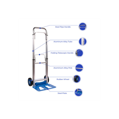 Neo 200kg Capacity Sack Trolley Folding With Extendable Handle