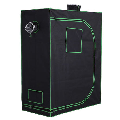 Hydroponic Plant Grow Tent Reflective Mylar Green Room 120L x60W x150Hcm Silver