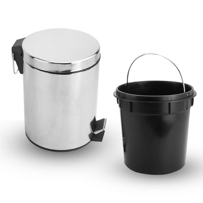 5L Pedal Bin Stainless Steel | M&W