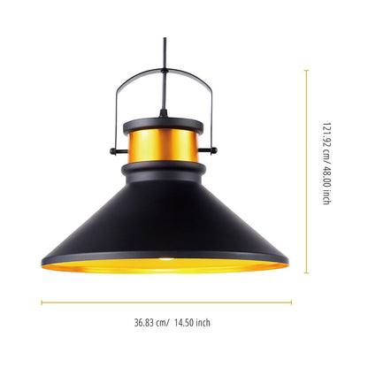 Pendant LED Light Black Modern Hanging Ceiling Lighting