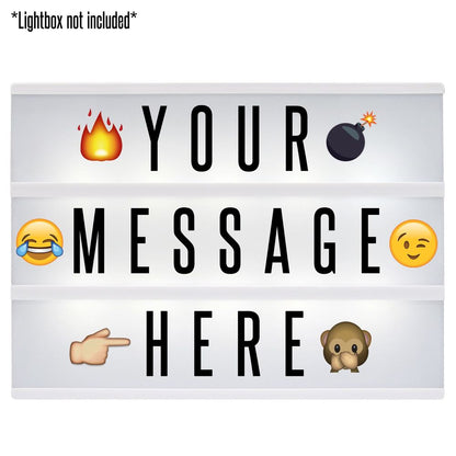 85pc Emoji Booster Pack for A4 Lightbox | Pukkr