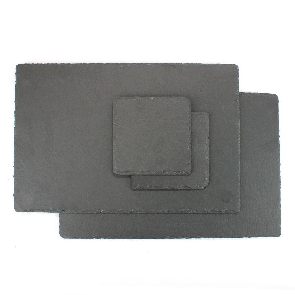 Natural Slate Placemats & Coasters - 8pc | M&W