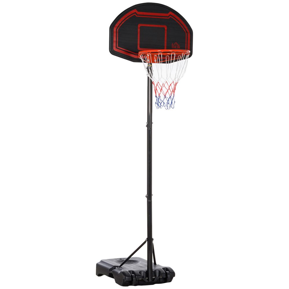 Adjustable Basketball Hoop Stand w/ Wheels, Stable Base HOMCOM