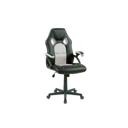 Neo White/Black Leather Mesh PC Gaming Office Chair