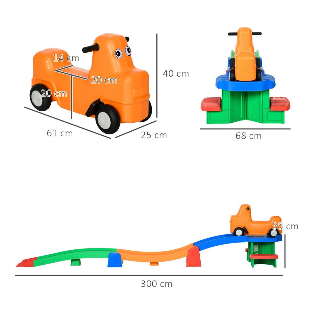 3(m) Up and Down Rollercoaster for Kids w/ Non-Slip Steps, for Ages 2-5 Years