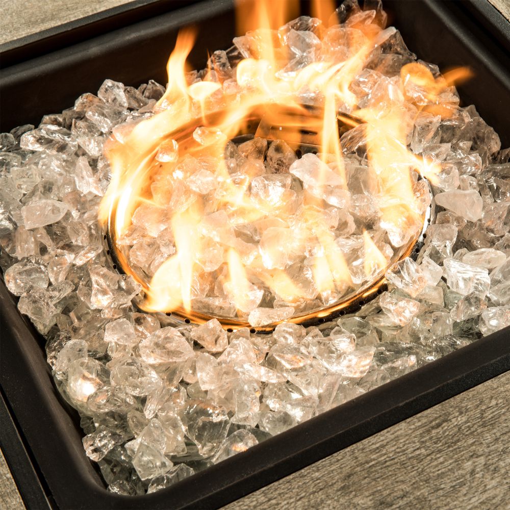 4Kg Lava Rocks for Gas Fire Pit, Tempered Glass, , Clear