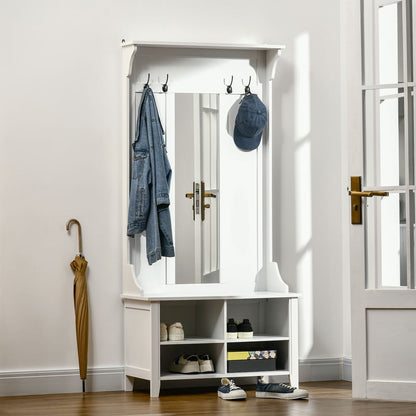 Mirror Cabinet, 80Lx40Wx170H cm-White