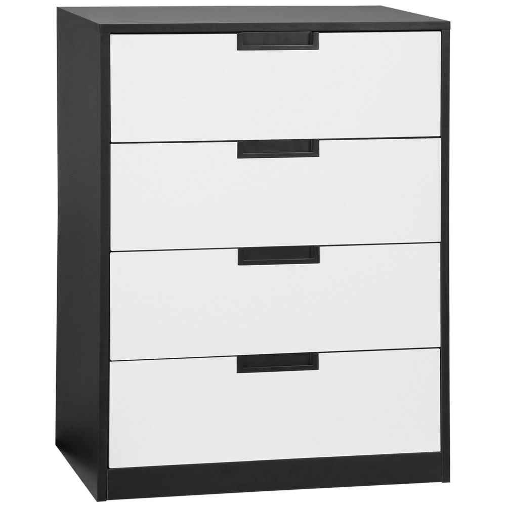 Chest of Drawers 4 Drawers Cabinet Organiser Unit with Handles for Bedroom