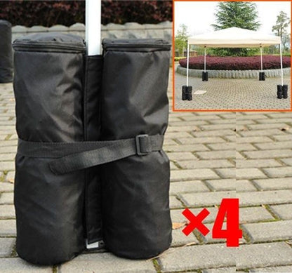 4 Pc Gazebo Sand Bag Weight Set-Black