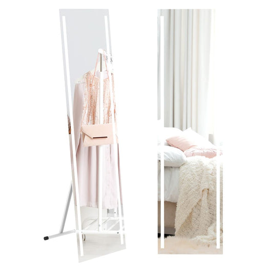 LED Lighted Full Length Mirror Dimmable Full Size Body Mirror for Bedroom