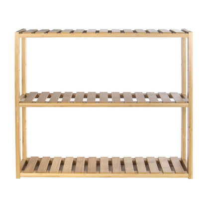 3 Tier Bamboo Shelves - Natural | M&W