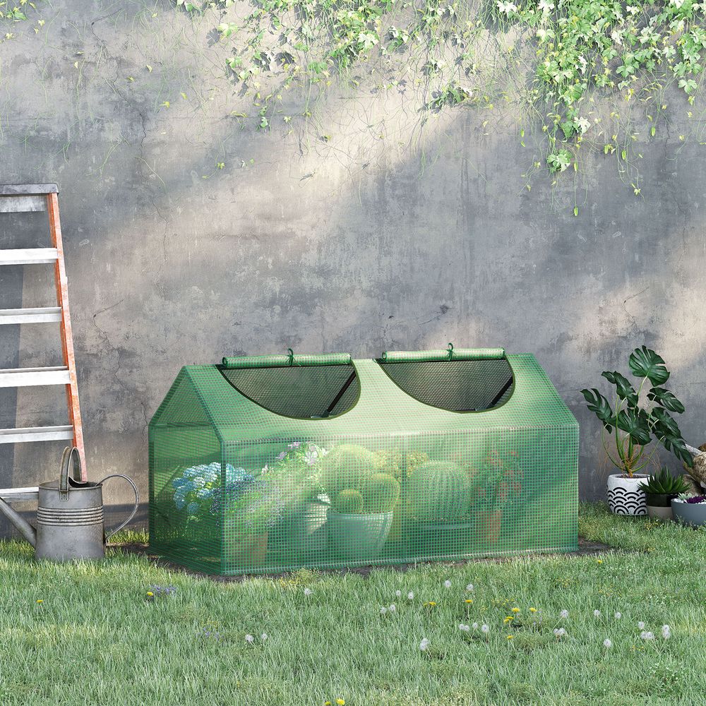 Mini Greenhouse, with Durable PE Cover, 119x60x60cm